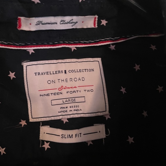 Nineteen Forty Two On The Road Button Down Travelers Collection Slim Fit - Picture 2 of 7